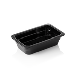 GN Behälter 1/4 GN 65 Black, 65 mm, schwarz, Melamin