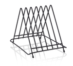 Schneidbretthalter für 6 Bretter bis max. 2,8 cm, 34,5 x 26,5 x 27,5, Chromnickelstahl, pulverbeschichtet schwarz