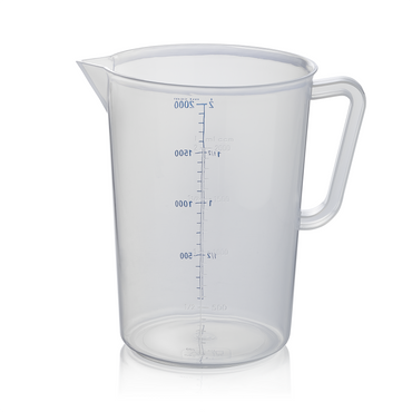 Messbecher, Ø 14,7 cm, 2 ltr., mit 100 ml Skalierung, Polypropylen