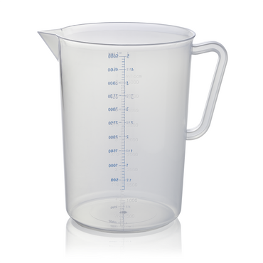 Messbecher, Ø 19,6 cm, 5 ltr., mit 100 ml Skalierung, Polypropylen