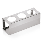 Quetschflaschenhalter für 3 Flaschen, 32,5 x 11 x 12 cm, Chromnickelstahl