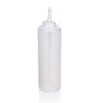 Quetschflasche Set, Ø 7 cm, 0,7 ltr., transparent, Set á 6 Stück, Polyethylen