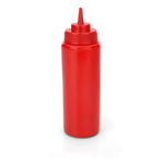 Quetschflasche Set, Ø 8 cm, 0,95 ltr., rot, Set á 6 Stück, Polyethylen