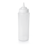 Quetschflasche Set, Ø 8 cm, 0,95 ltr., transparent, Set á 6 Stück, Polyethylen