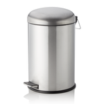 Treteimer mit Kunststoffeinsatz, Ø 30 cm, 20 ltr., Edelstahl