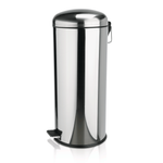 Tretabfalleimer mit verzinktem Einsatz, 30 ltr., Ø 30 cm, Edelstahl
