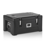 GN Thermotransportbehälter 1/1, 63 x 43 x 31 cm, schwarz, Polyethylen, Polyurethan