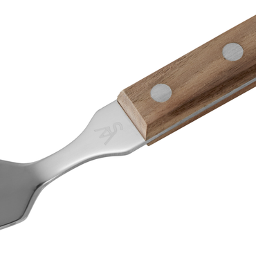 12x Steakgabel Set CARLOS mit grauem Pakkaholzgriff, 22,5 cm, Set, Klingenstahl 420, Holz