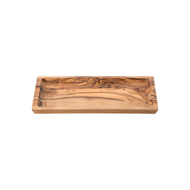 4x Servierbrett PURE OLIVE, 35 x 18 cm, Olivenholz
