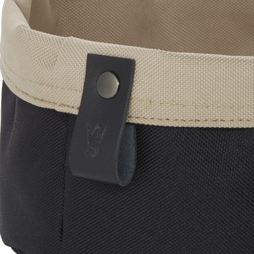 10x Brottasche Flip Tetron, Ø 20 cm, Höhe 13 cm, light grey/light khaki, Tetron
