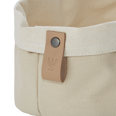 12x Brottasche Flip Cotton, 25 x 18 x 12 cm, cream, Canvas