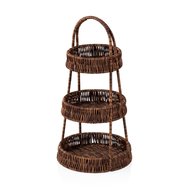 3x Etagere Creek, Höhe 45 cm, Polypropylen mit 3 Ablagen