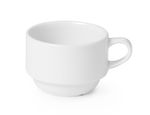 12x Kaffee-Tasse, Delta, 170 ml,weiß, Hotel Porzellan, ⌀ 80mm