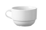 12x Cappuccino-Tasse, Delta, weiß, Hotel Porzellan, 0,23L, ⌀ 90mm
