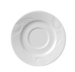 12x Untertasse für Espresso-Tasse, Karizma, weiß, Hotel Porzellan, ⌀ 12,5 cm