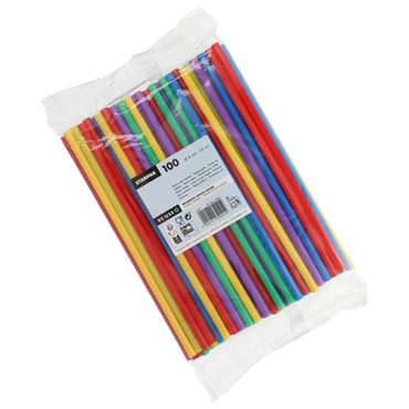 1200 Mehrweg-Shake-Halme PP Ø 8 mm · 25 cm farbig sortiert