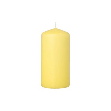 10 Stumpenkerze Ø 50 mm · 100 mm zitronengelb