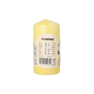 10 Stumpenkerze Ø 50 mm · 100 mm zitronengelb