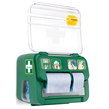6 "Cederroth" Soft Foam Bandage Spender 2-in-1 12,3 cm x 13,8 cm x 14,2 cm grün