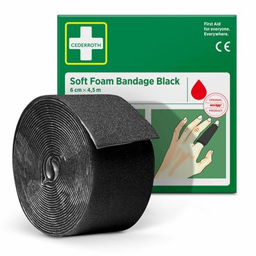 92229_b.jpg "Cederroth" Soft Foam Bandage 4,5 m x 6 cm schwarz , Refill