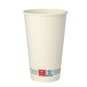 87459_b.jpg 50 Trinkbecher, Pappe 0,4 l Ø 9 cm · 13,9 cm weiss