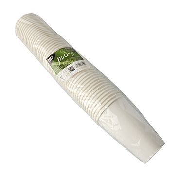 87459_b.jpg 50 Trinkbecher, Pappe 0,4 l Ø 9 cm · 13,9 cm weiss