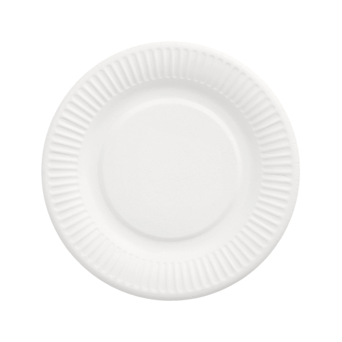 Teller, Pappe "pure" rund Ø 19 cm weiss