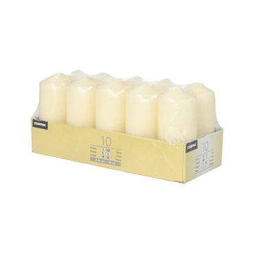 17912_b.jpg 10 Stumpenkerzen Ø 40 mm · 90 mm creme