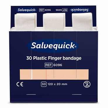 92227_b.jpg 60 Set "Cederroth" Salvequick Plastic Pflaster (30 Stück) braun "Finger Bandage", Refill