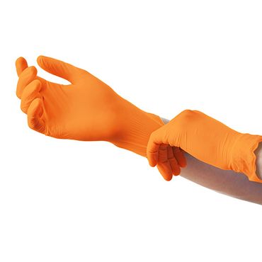 92717_b.jpg 1000 "Medi-Inn Classic" Handschuhe, Nitril puderfrei orange "Nitril Orange" Größe: M