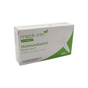 93038_b.jpg 5000 "Medi-Inn" Holzmundspatel nicht steril 150 mm x 18 mm x 1,5 mm natur