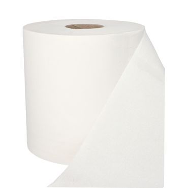 6 Universalrollen Ø 19 cm · 109 m x 19,5 cm "Mikroprägung" Handtuchrollen, Innenauszug, 445 Blatt