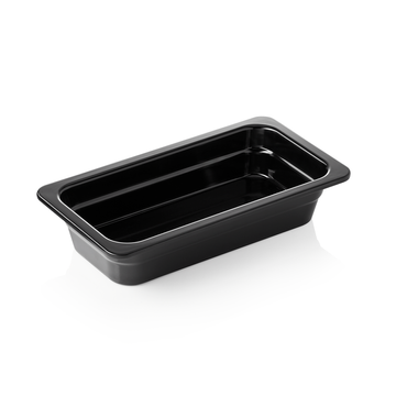 38869-gn-behaelter-1-3-gn-65-black--65-mm--schwarz--melamin.png 6x GN Behälter 1/3 GN 65 Black, 65 mm, schwarz, Melamin