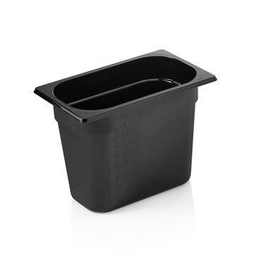 38978-gn-behaelter-1-4-gn-96-black--200-mm--schwarz--polycarbonat.png 12x GN Behälter 1/4 GN 96 Black, 200 mm, schwarz, Polycarbonat