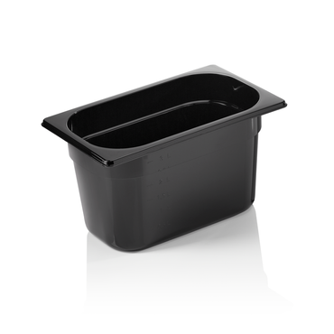 38977-gn-behaelter-1-4-gn-96-black--150-mm--schwarz--polycarbonat.png 12x GN Behälter 1/4 GN 96 Black, 150 mm, schwarz, Polycarbonat