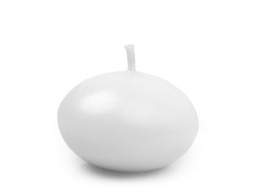 50x Schwimmkerze matt, weiß, 4cm