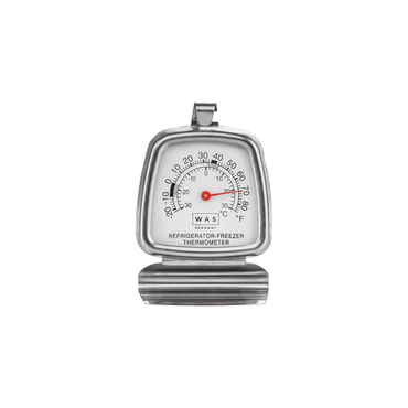 12x Kühlraumthermometer, 6 x 8,5 cm, Edelstahl