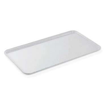 6x WAS Germany Gastro Tablett hellgrau mit Punkten stapelbar GN 1/1 53 x 32,5 cm Serviertablett Fiberglasverstärkt