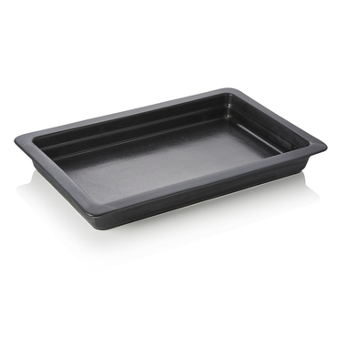38319-gn-behaelter-induktion-1-1--65-mm--schwarz--porzellan.png 2x GN Behälter Induktion 1/1, 65 mm, schwarz, Porzellan