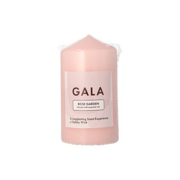 6 "GALA" Duft-Stumpenkerze Ø 58 mm · 110 mm rose - Rose Garden