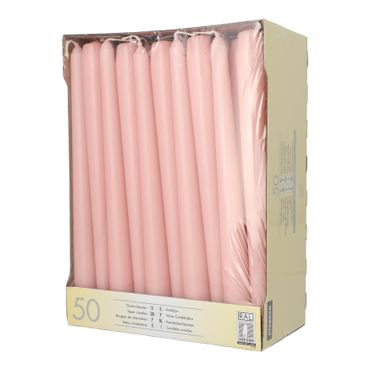 50 Leuchterkerzen Ø 2,2 cm · 25 cm peach