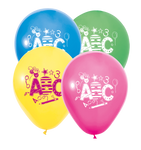 8 Latexballons 12" - ABC Einschulung