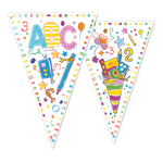 Wimpelkette PET 10 m flags 20 x 30 cm - ABC Einschulung