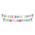 Buchstabengirlande - 2 x 1.5 m - Alles Gute Zum Schulanfang - ABC Einschulung