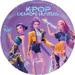 8 große Pappteller K-POP Demon Hunters KPop