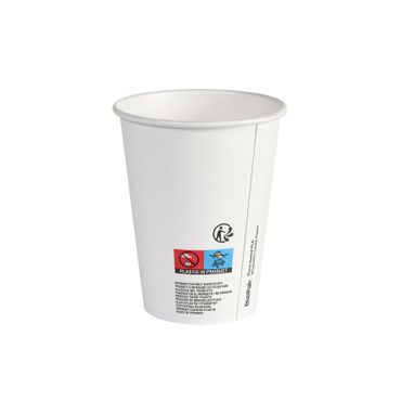 800x DUNI Becher weiß 35 cl Weiß