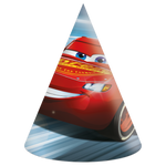6 Partyhüte (Mixed Designs) - Cars