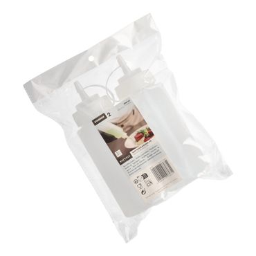 12 Quetschflaschen LDPE (virgin) rund 450 ml Ø 6,5 cm · 19,5 cm transparent