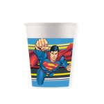 8 Pappbecher 200 ml - Superman Krypton