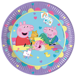 8 Pappteller 23 cm - Peppa Pig Made With Love